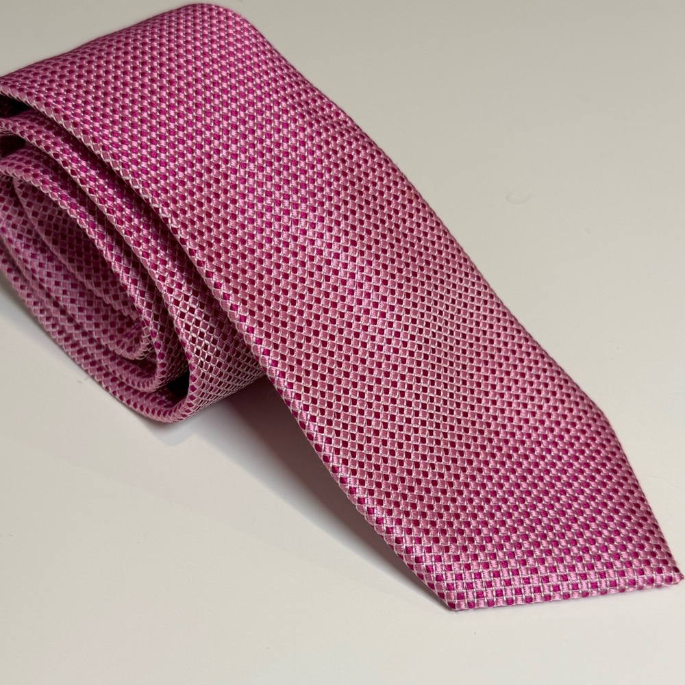 Ted Baker London Pink and White Patterned Tie